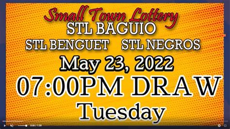 STL Baguio, STL Benguet & STL Negros 7PM, LIVE DRAW May .